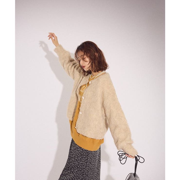 起毛シャギーカーディガン | Green Parks  | 詳細画像14 