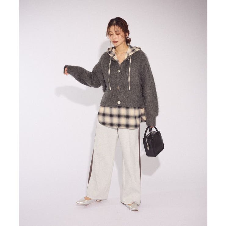 起毛シャギーカーディガン | Green Parks  | 詳細画像18 