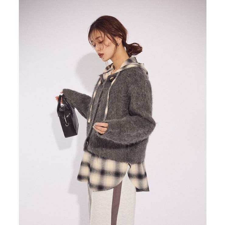 起毛シャギーカーディガン | Green Parks  | 詳細画像22 