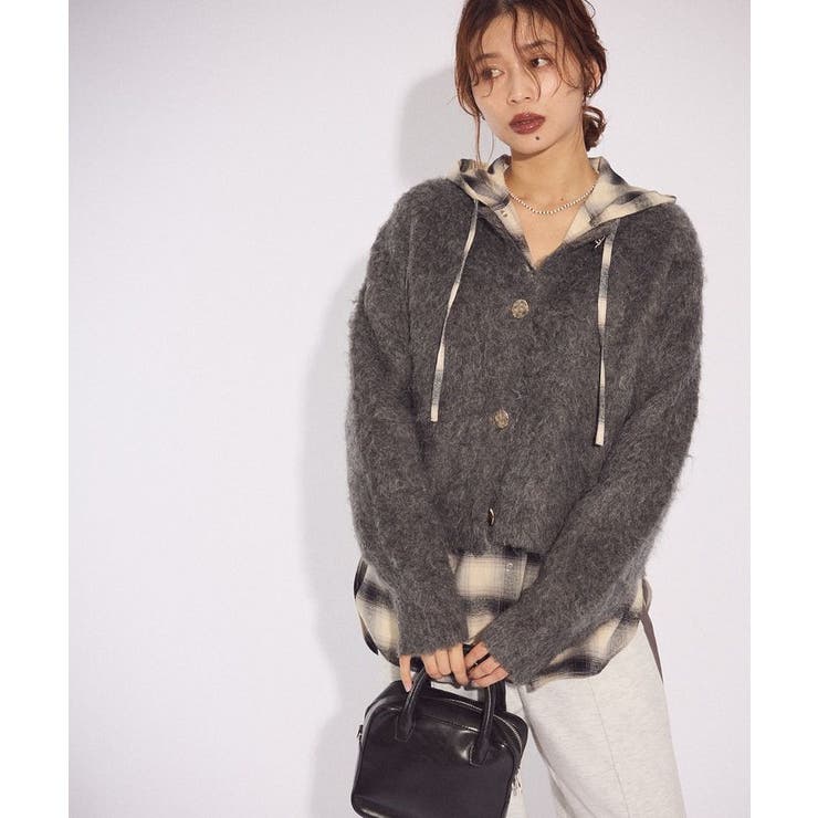 起毛シャギーカーディガン | Green Parks  | 詳細画像24 