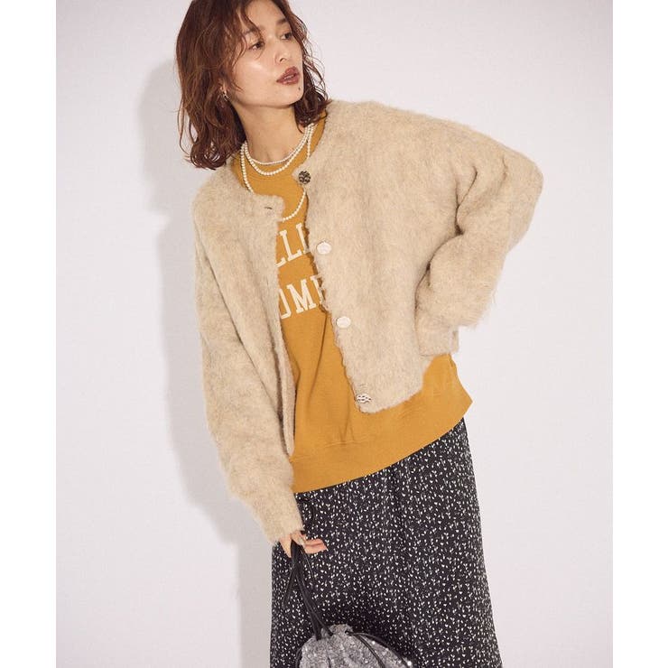 起毛シャギーカーディガン | Green Parks  | 詳細画像9 