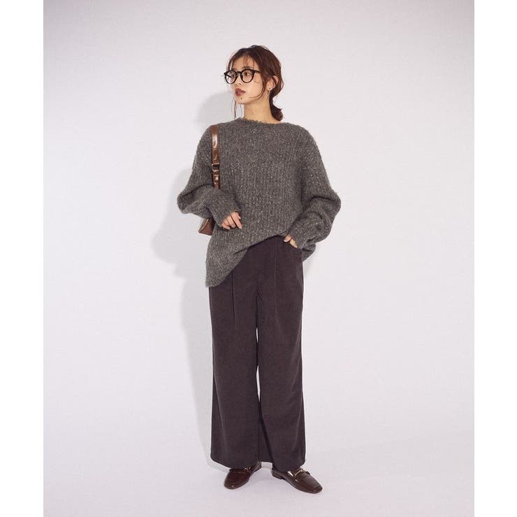 ブークレMIXニットチュニック | Green Parks  | 詳細画像14 