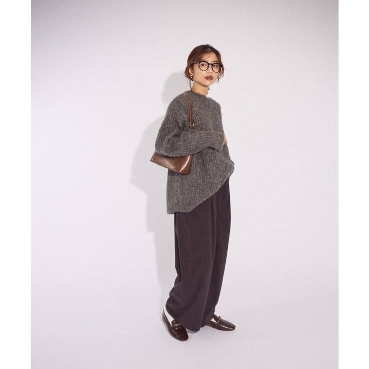 ブークレMIXニットチュニック | Green Parks  | 詳細画像15 
