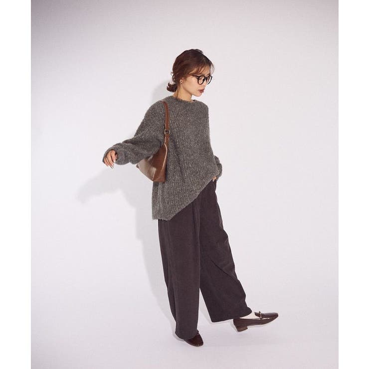 ブークレMIXニットチュニック | Green Parks  | 詳細画像16 