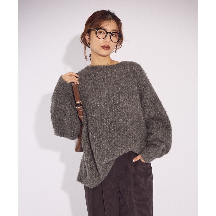 ブークレMIXニットチュニック | Green Parks  | 詳細画像17 