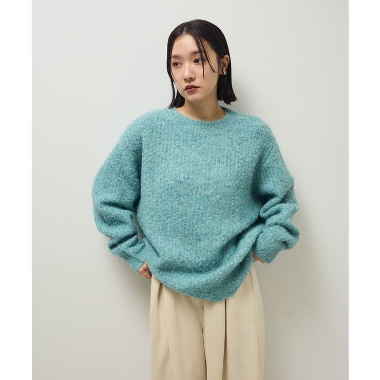 ブークレMIXニットチュニック | Green Parks  | 詳細画像23 