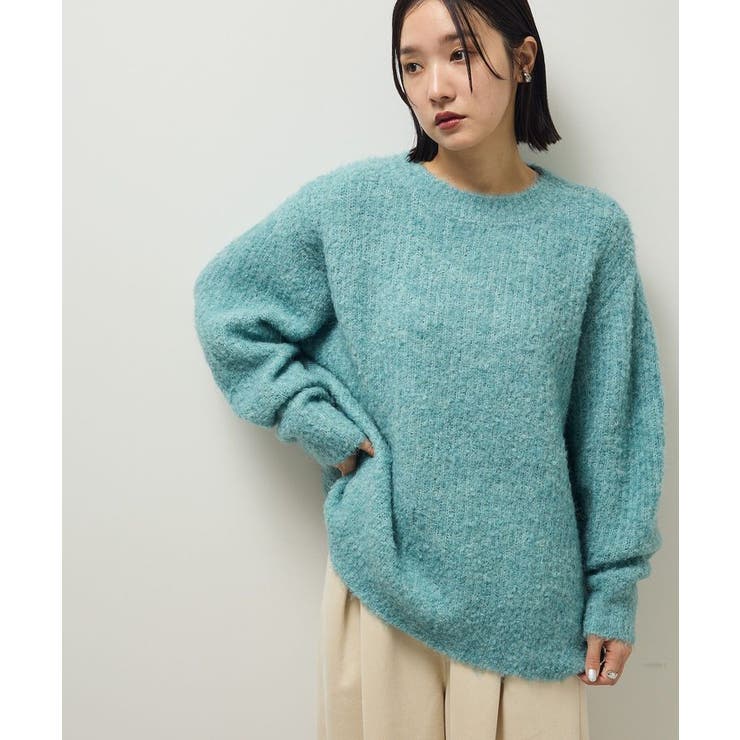 ブークレMIXニットチュニック | Green Parks  | 詳細画像24 