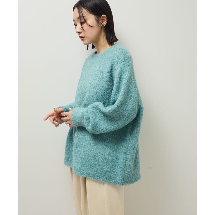 ブークレMIXニットチュニック | Green Parks  | 詳細画像25 