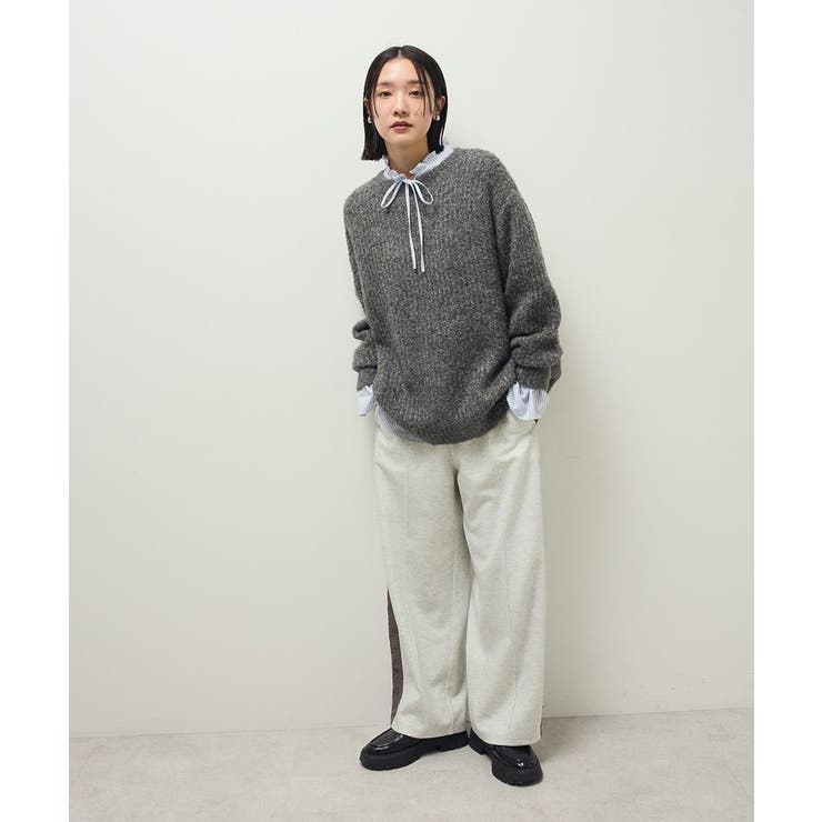 ブークレMIXニットチュニック | Green Parks  | 詳細画像27 