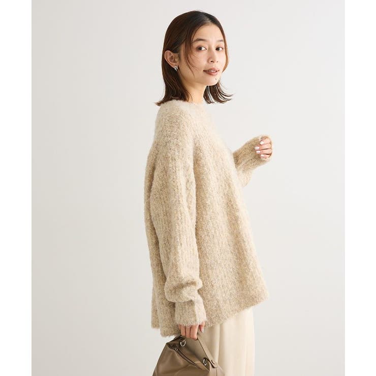 ブークレMIXニットチュニック | Green Parks  | 詳細画像34 