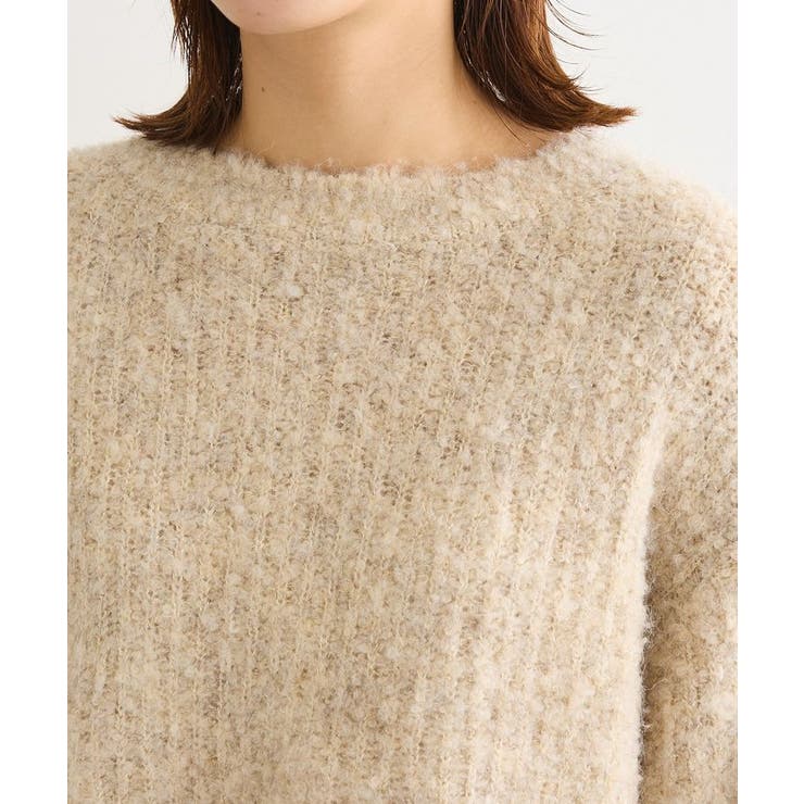 ブークレMIXニットチュニック | Green Parks  | 詳細画像36 