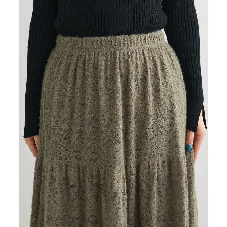 起毛レースティアードスカート | Green Parks  | 詳細画像11 