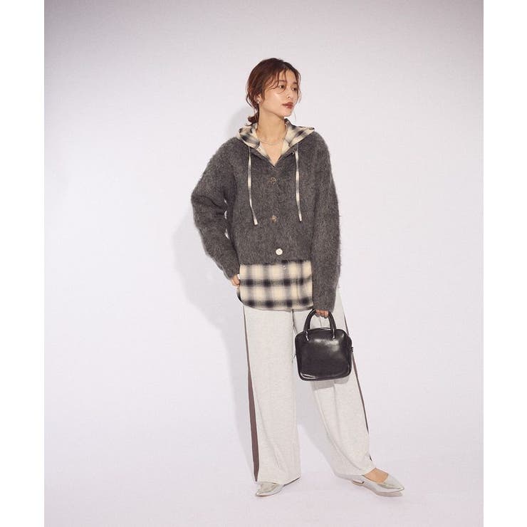 あったか裏起毛サイドラインスウェットパンツ | Green Parks  | 詳細画像2 