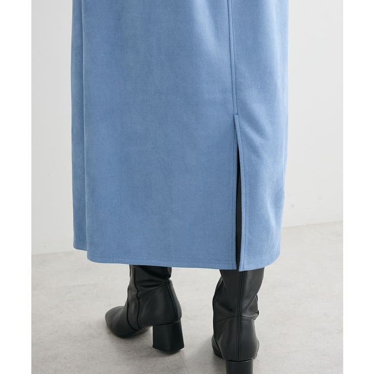 なめらかタッチスウェード調Iラインスカート | Green Parks  | 詳細画像8 