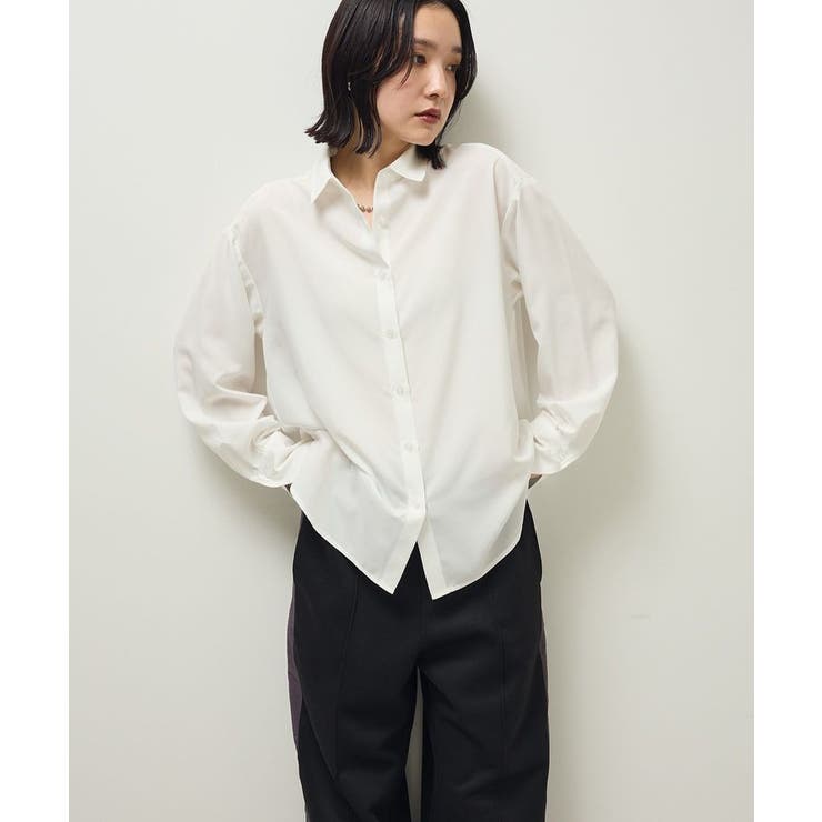 オフホワイト | レギュラーカラーインナーシャツ | Green Parks 