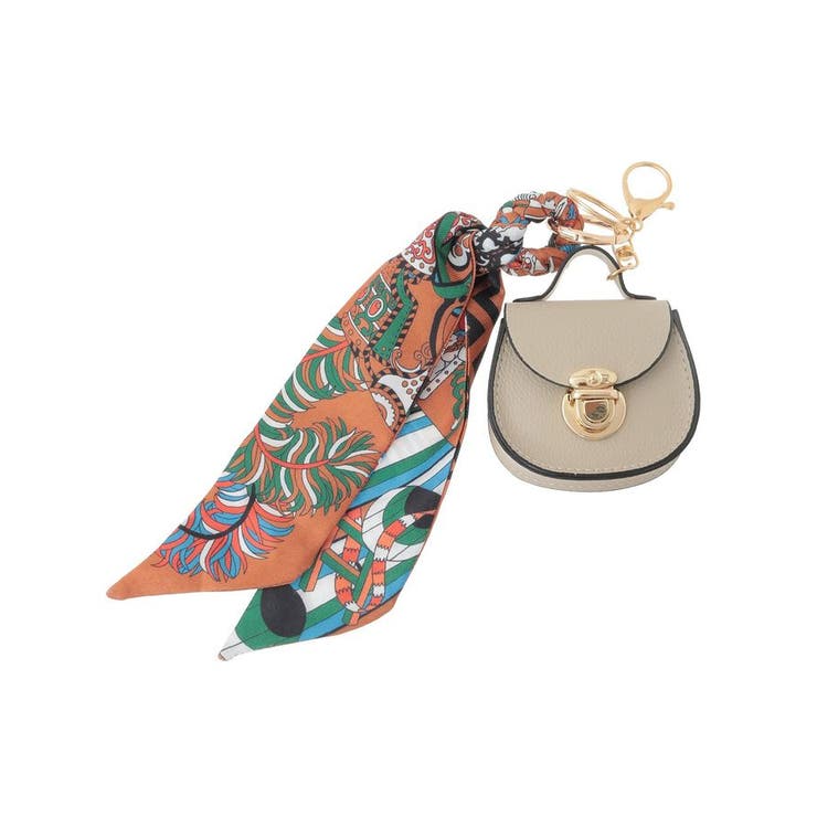 ベージュ | バッグスカーフチャーム | Green Parks 