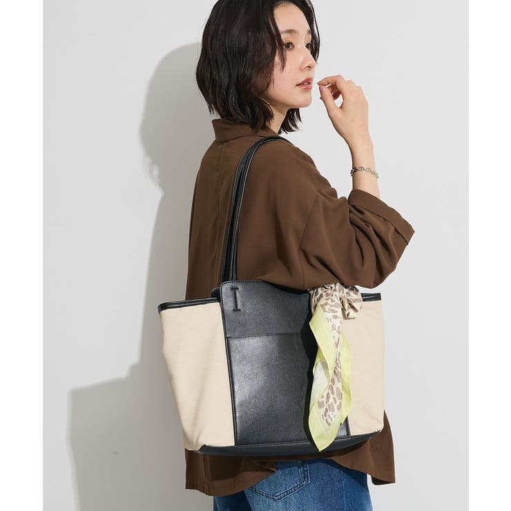 ブラック | 収納アドバイザー監修多機能A4トートバッグ | Green Parks 