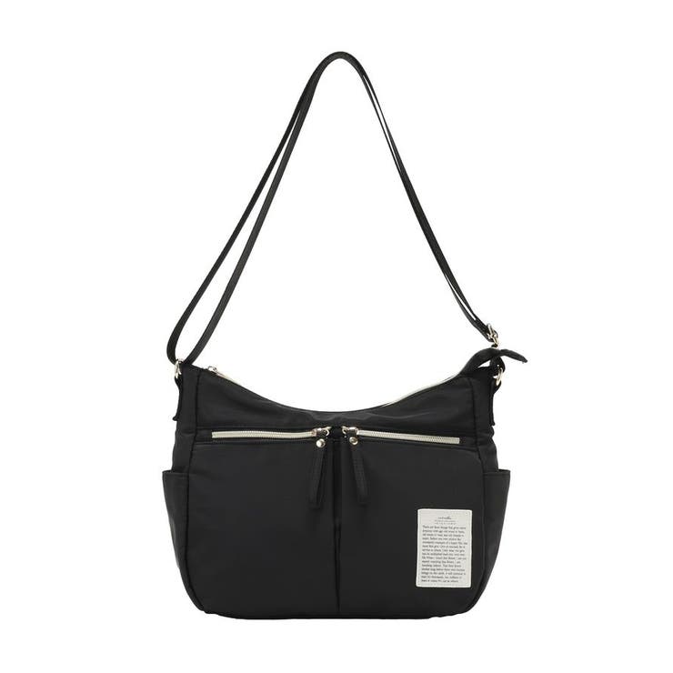 ブラック | andmikka.10ポケットショルダーバッグ | Green Parks 