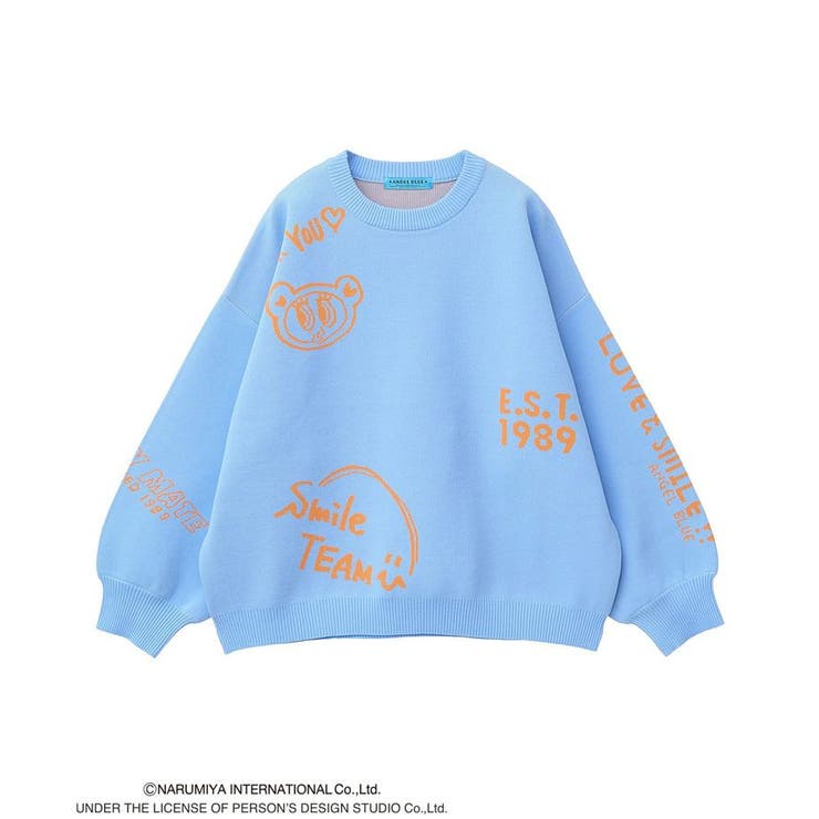 ANGEL BLUEジャガードニットプルオーバー[品番：GRPW0047644]｜Green 