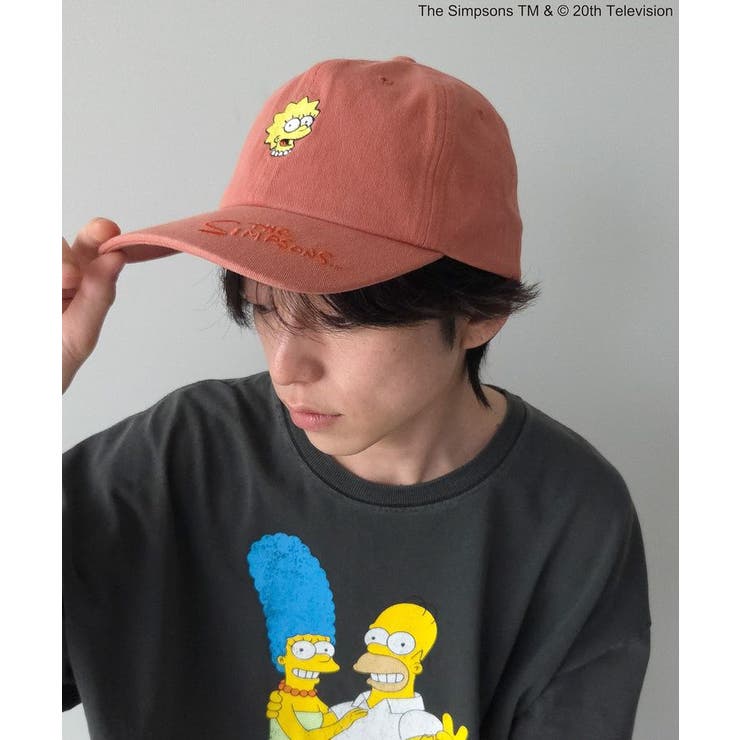 ル 年末のプロモーション The Parks Simpsons刺繍キャップ[品番：GRPW0048412]｜Green トップス
