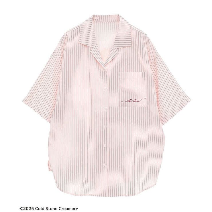 COLDSTONE/ストライプ開襟半袖シャツ[品番：GRPW0049561]｜Green Parks