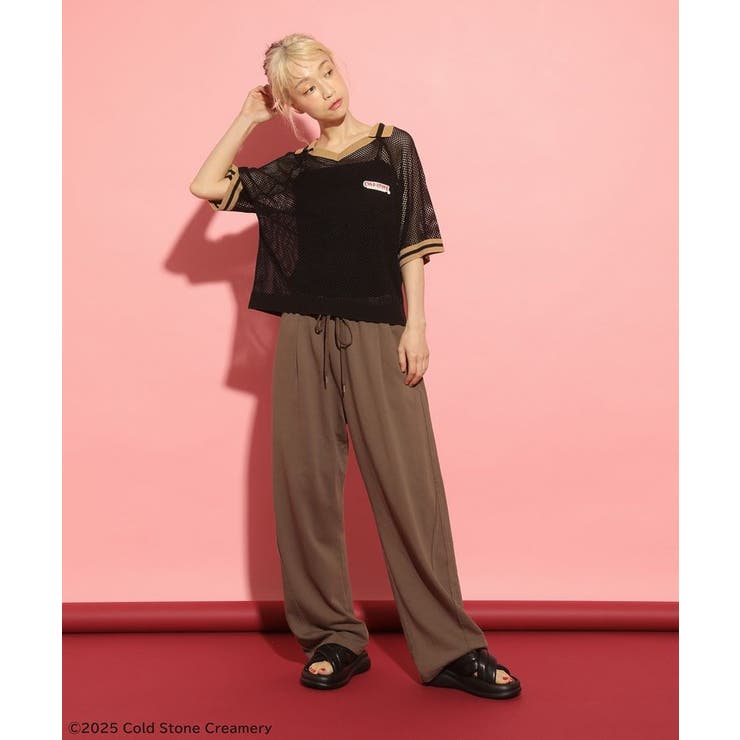 COLDSTONE/襟付きメッシュニットプルオーバー | Green Parks  | 詳細画像2 