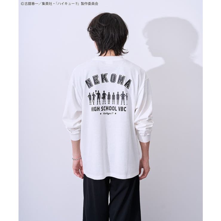 ハイキュー!! モノクロプリント音駒長袖Tシャツ | Green Parks  | 詳細画像19 