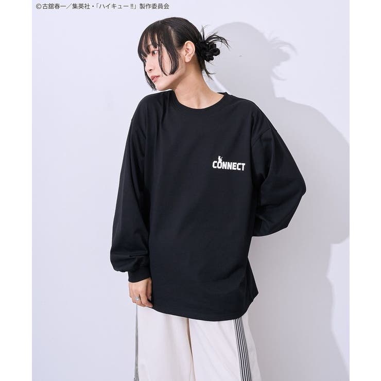 ハイキュー!! モノクロプリント音駒長袖Tシャツ | Green Parks  | 詳細画像8 