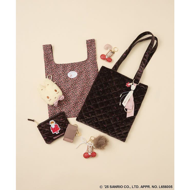 チャーム付きベロアバック | Green Parks  | 詳細画像3 