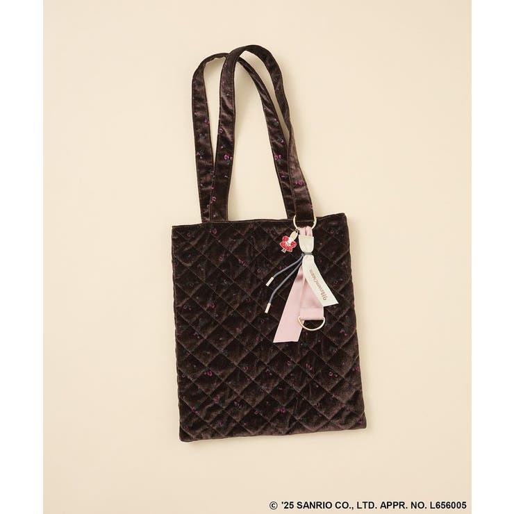 ブラウン | チャーム付きベロアバック | Green Parks 