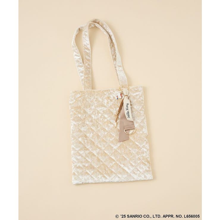 エクリュ | チャーム付きベロアバック | Green Parks 