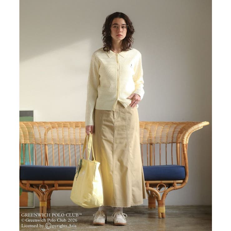 GREENWICH POLO CLUB(TM)ケーブル襟付ニットカーディガン | Green Parks  | 詳細画像5 