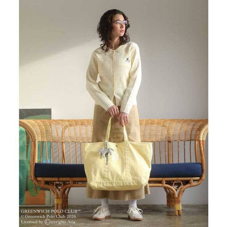 GREENWICH POLO CLUB(TM)ケーブル襟付ニットカーディガン | Green Parks  | 詳細画像7 