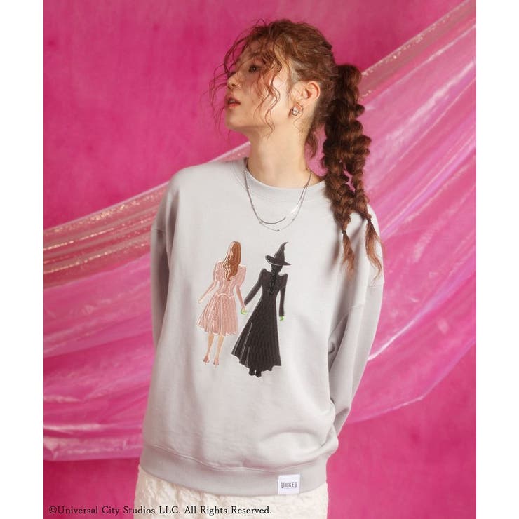 ライトグレー | WICKED アート刺繍スウェット | Green Parks 