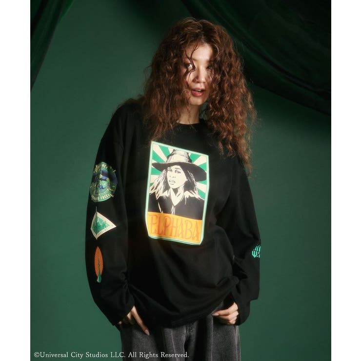 ブラック | WICKED アートグラフィックロンTEE | Green Parks 