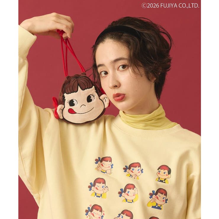 フェイラー　ペコちゃん　巾着 ペコちゃん】フェイス巾着[品番：GRPW0054347]｜Green Parks