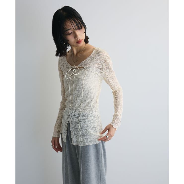 カットワークデザインレーストップス | Green Parks  | 詳細画像6 