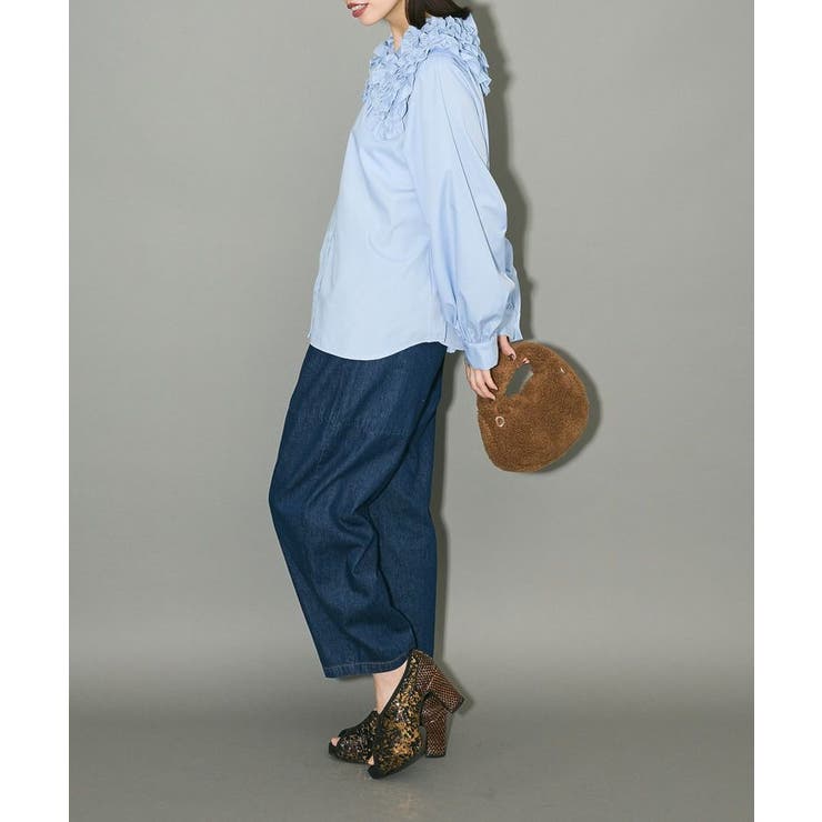 フリルビッグカラーブラウス | Green Parks  | 詳細画像11 