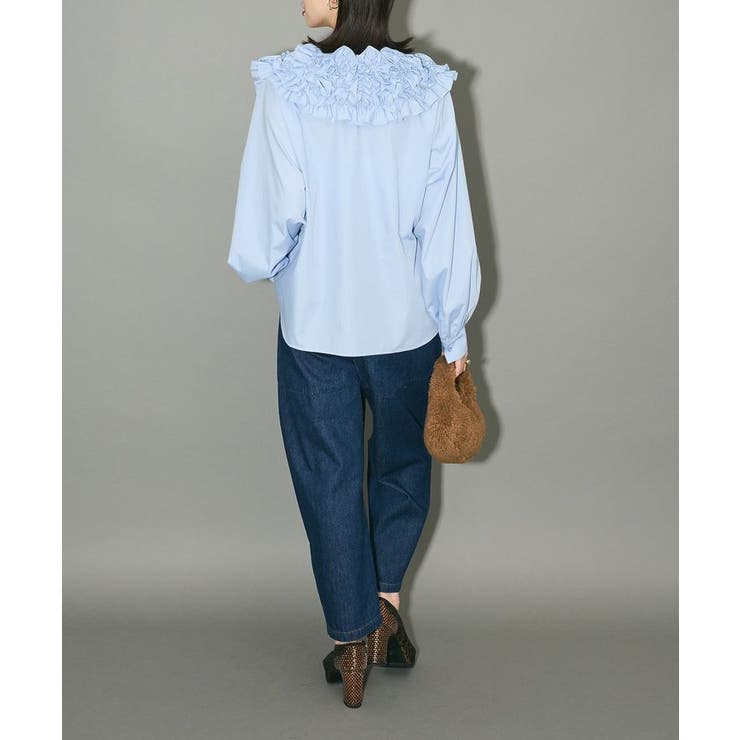 フリルビッグカラーブラウス | Green Parks  | 詳細画像12 
