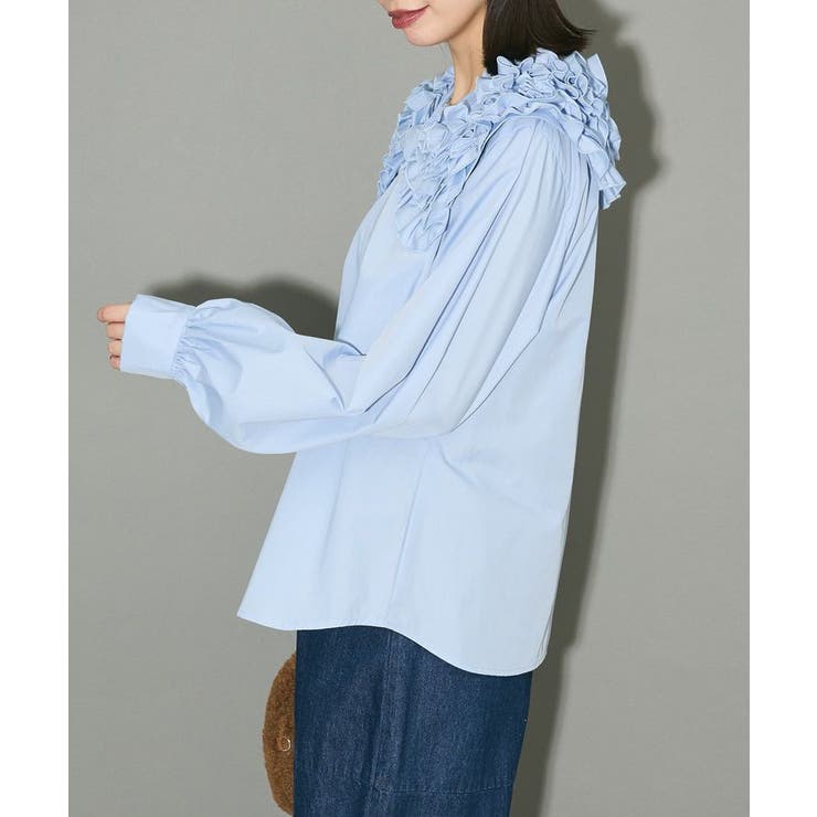 フリルビッグカラーブラウス | Green Parks  | 詳細画像14 