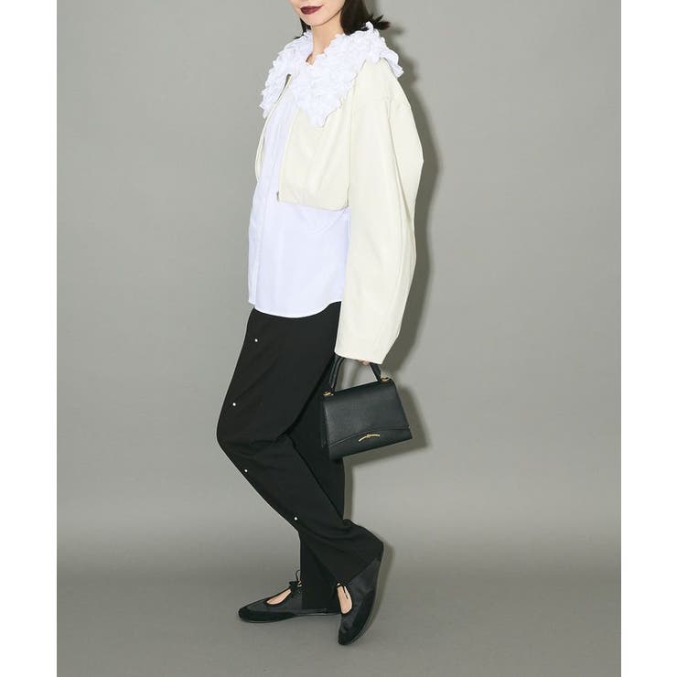 フリルビッグカラーブラウス | Green Parks  | 詳細画像7 