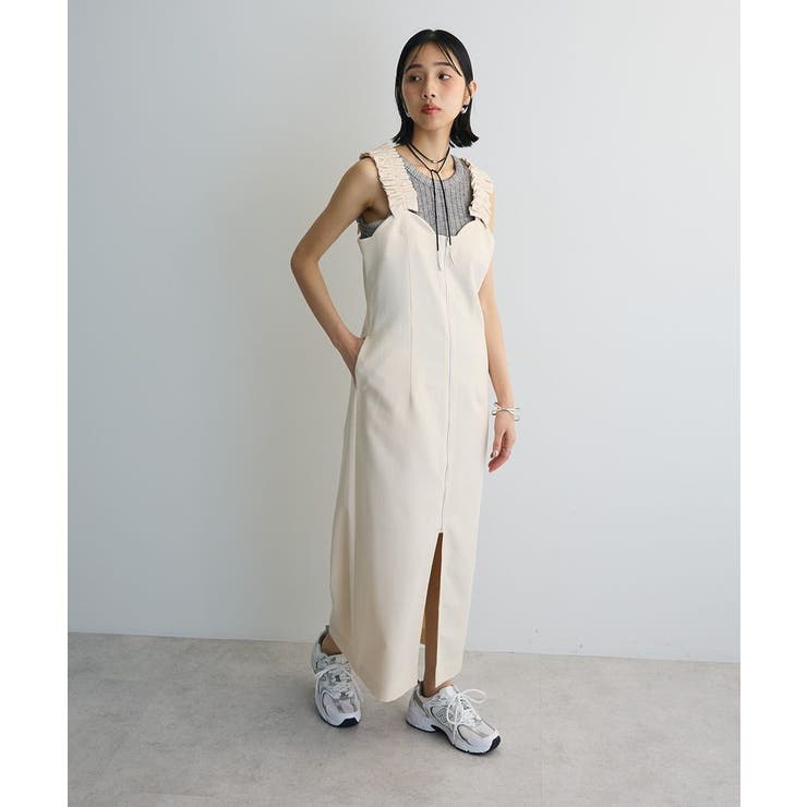 フロントジップキャミワンピース | Green Parks  | 詳細画像10 