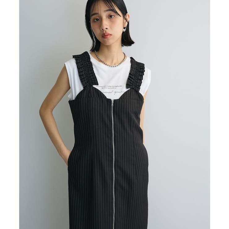 フロントジップキャミワンピース | Green Parks  | 詳細画像6 