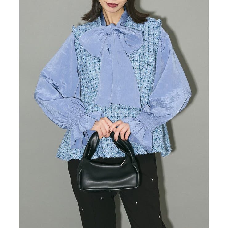 ツイードペプラムベスト | Green Parks  | 詳細画像1 