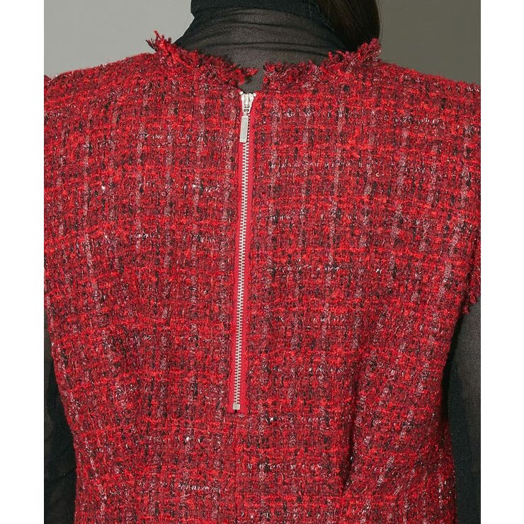 ツイードペプラムベスト | Green Parks  | 詳細画像28 