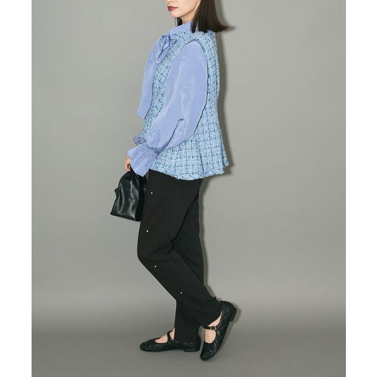 ツイードペプラムベスト | Green Parks  | 詳細画像3 