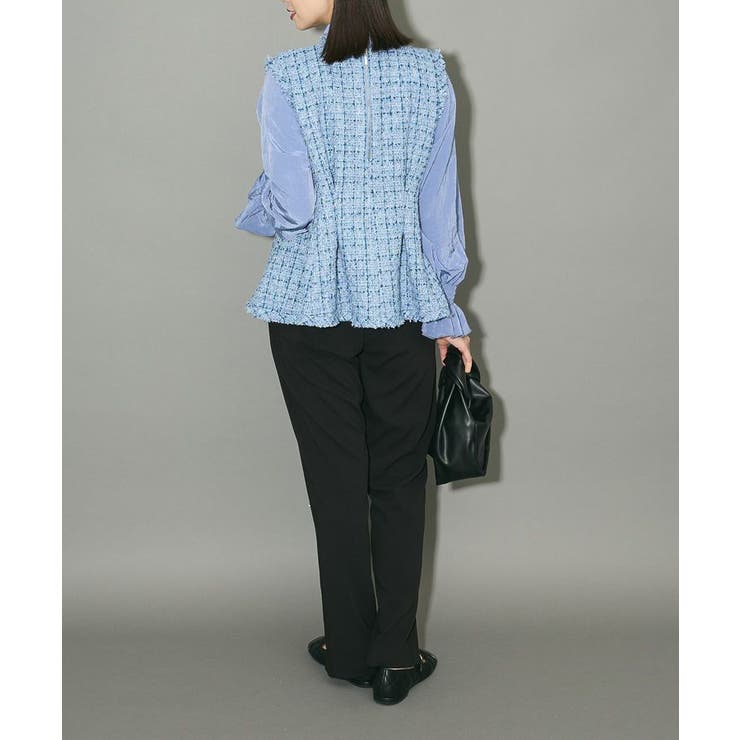 ツイードペプラムベスト | Green Parks  | 詳細画像4 