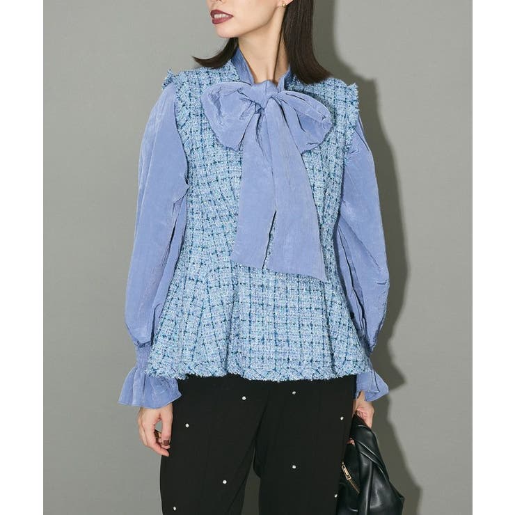 ツイードペプラムベスト | Green Parks  | 詳細画像5 