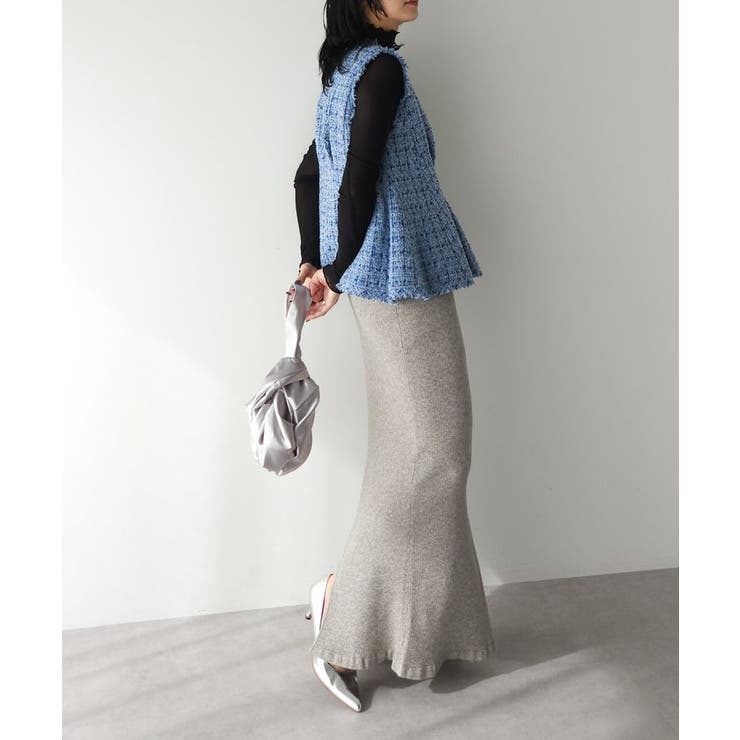 ツイードペプラムベスト | Green Parks  | 詳細画像31 