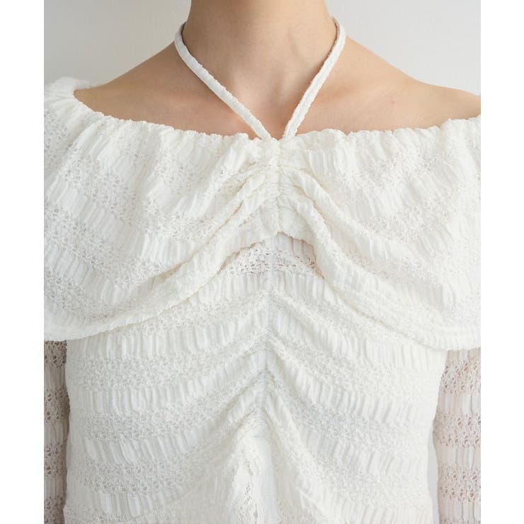 シャーリングオフショルプルオーバー | Green Parks  | 詳細画像11 